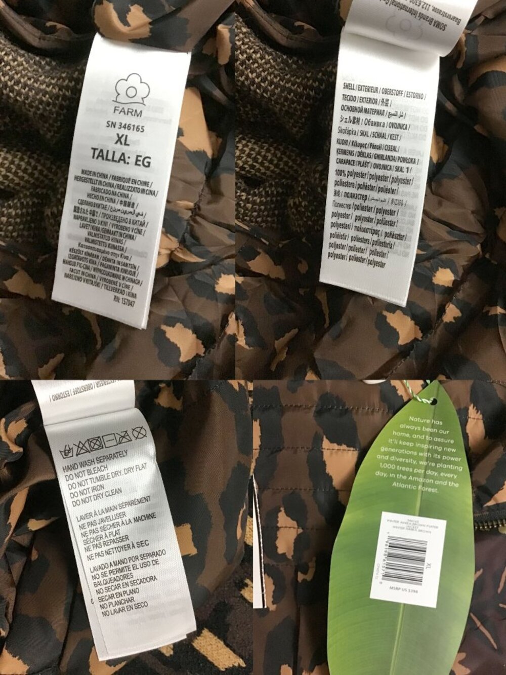 FARM Rio Ainika Hooded Puffer Jacket - Picture 13 of 14